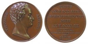 Alfieri Victorius (1749-1803) - italienischer Dicher - 1820 - Suitenmedaille  vz-stgl