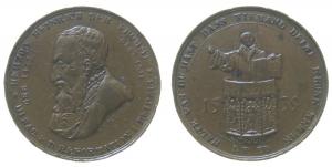 Leipzig - auf 300 Jahre Reformation - 1839 - Medaille  ss