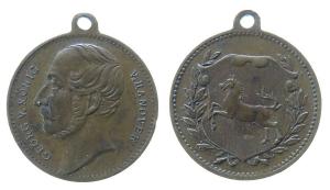 Georg V. (1851-1866) - o.J. - tragbare Medaille  ss