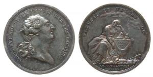 Louis XVI. (1774-1793) - auf seine Hinrichtung - 1793 - Medaille  ss+