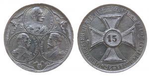 Wilhelm II (1888-1918)  - auf die Gedenkfeier des Hannoversches Husarenregiment Nr.15 - o.J. - Medaille  ss+
