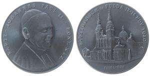 Fulda - auf den Besuch von Johannes Paul II - 1980 - Medaille  vz-stgl