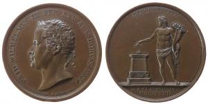 Friedrich Wilhelm III. 1797-1840 - auf sein 25jähriges Regierungsjubiläum - 1822 - Medaille  vz