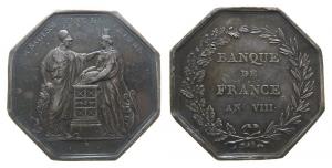 Banque de France AN VIII - 1800 - Jeton  ss