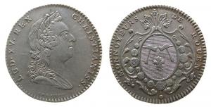 Louis XV. (1715-1774) - auf die Münze in Rouen - o.J. - Jeton  ss