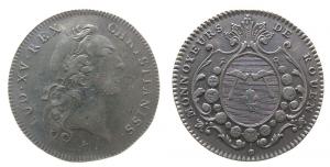 Louis XV. (1715-1774) - auf die Münze in Rouen - o.J. - Jeton  ss