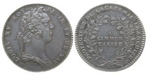 Louis XV. (1715-1774) - auf die königliche Akademie - o.J. - Jeton  ss