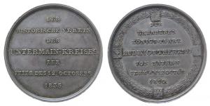 Ludwig I. (1825-1848) - auf seine Silberhochzeit mit Therese - 1835 - Medaille  vz