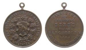 Bern - auf das Gründungsjahr 1191 - 1891 - tragbare Medaille  ss+