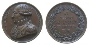 Bourbon Ludwig Joseph von (1736-1818) - Nestor der französischen Armee - 1817 - Medaille  vz