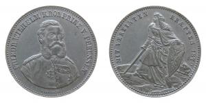 Friedrich Wilhelm Kronprinz von Preussen - auf den Feldzug gegen Frankreich - o.J. - Medaille  ss