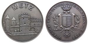 Metz - auf die VI. Internationale Ausstellungsmesse - 1933 - Medaille  vz