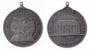 Nantes - Handelskammer - o.J. - tragbare Medaille  vz