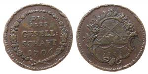 Alte Gesellschaft - 1777 - Spielmarke  ss