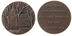Nussbaum (Enzkreis) - auf den 1100 Jahrestag - 1983 - Medaille  vz-stgl