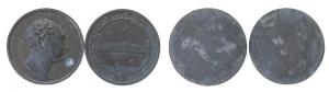 Maximilian I. Joseph (1806-1825) - Zinnabschläge einer Medaille 1809 der Stadt Ampfing - 1810 - Zinnabschlag  ss