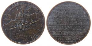 Wilhelm II. (1888-1918) - auf die Mobilmachung und den Bahntransport der Truppen - 1914 - Medaille  ss+
