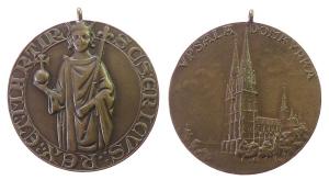Uppsala - gotischer Dom St. Erik (Upsala Domkyrka) - o.J. - Medaille  vz