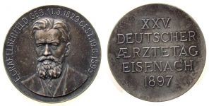Frankfurt - auf die Internationale Ausstellung von Jagd- und Luxushunden - 1897 - Medaille  vz