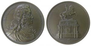 Franz Joseph I (1848-1916) - auf die Enthüllung des Prinz Eugen v. Savoyen (1663-1736 )-Denkmals in Wien - 1865 - Medaille  stgl-