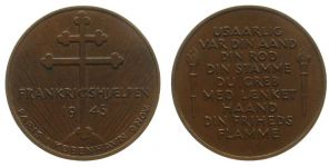 Christian X (1912-1947) - 1945 - Medaille  vz