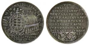 Heidelberg- Karl Philipp 1716-1742 - 1716 - Medaille  vz+