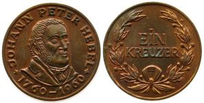 Hebel Johannes Peter  (1760-1826) - 1960 - Kreuzer  vz