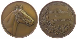 Bayern Freistaat - in Anerkennung der Zuchtleistung - o.J. - Medaille  vz