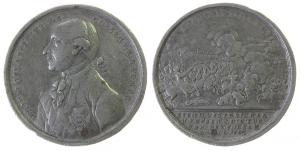 Ernst Friedrich (1764-1800) - auf den Sieg über die Türken bei Foksan - 1789 - Medaille  fast ss