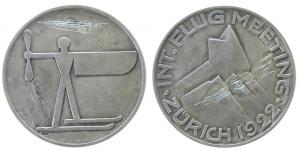 Zürich - Internationales Flug Meeting - 1922 - Medaille  ss