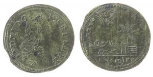 Dietzel Johann Jacob (1711-1748) - Louis XV. - o.J. - Rechenpfennig  ss