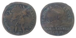 Lauffer Wolf II. (1612-1651) - Herkules - o.J. - Rechenpfennig  fast ss