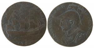 John Jordan - Gosport (Hampshire) - 1794 - 1/2 Penny Token  fast ss