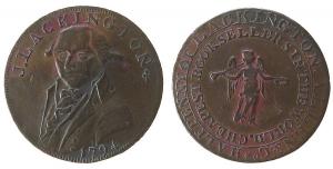 Lackington James (Buchhändler) - London (Middlesex) - 1794 - 1/2 Penny Token  ss