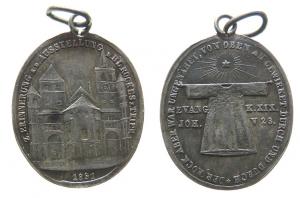 Trier - auf die Ausstellung des Heiligen Rock - 1891 - tragbare Medaille  ss