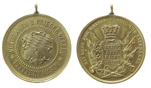 Pfeffenhausen - auf den Veteranen- und Kriegerveren - o.J. - tragbare Medaille  vz-stgl