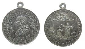 Leo XIII (1878-1903) - auf seine Wahl zum Papst - o.J. - tragbare Medaille  ss-vz