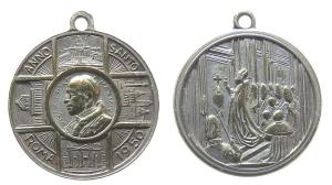 Pius XII (1939-1958) - auf das heilige Jahr - 1950 - tragbare Medaille  vz