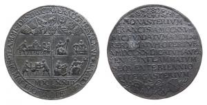 Nürnberg - auf das Zucht- und Arbeitshaus - 1673 - Medaille  ss+