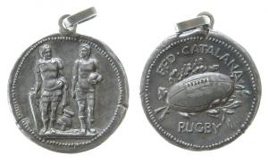 Catalana FFD - Rugby - o.J. - tragbare Medaille  vz