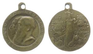 Leopold II. (1865-1909) - auf den 72. Jahrestag der Unabhängigkeit - 1909 - tragbare Medaille  ss