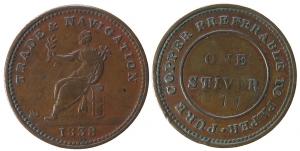 West Indies und Britisch Guyana - Trade & Navigation - 1838 - One Stiver  ss