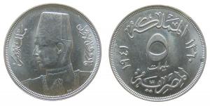 Ägypten - Egypt - 1941 - 5 Millimes  vz-unc