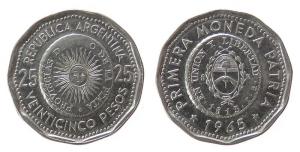 Argentinien - Argentina - 1965 - 25 Pesos  unc