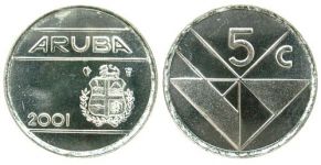 Aruba - 2001 - 5 Cent  unc