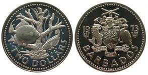 Barbados - 1973 - 2 Dollar  pp
