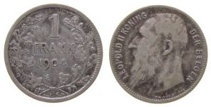 Belgien - Belgium - 1904 - 1 Franc  ss-