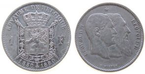 Belgien - Belgium - 1880 - 1 Franc  ss