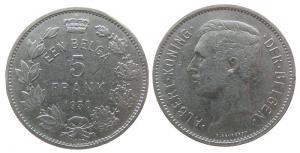 Belgien - Belgium - 1930 - 5 Francs  ss