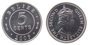 Belize - 2009 - 5 Cents  unc
